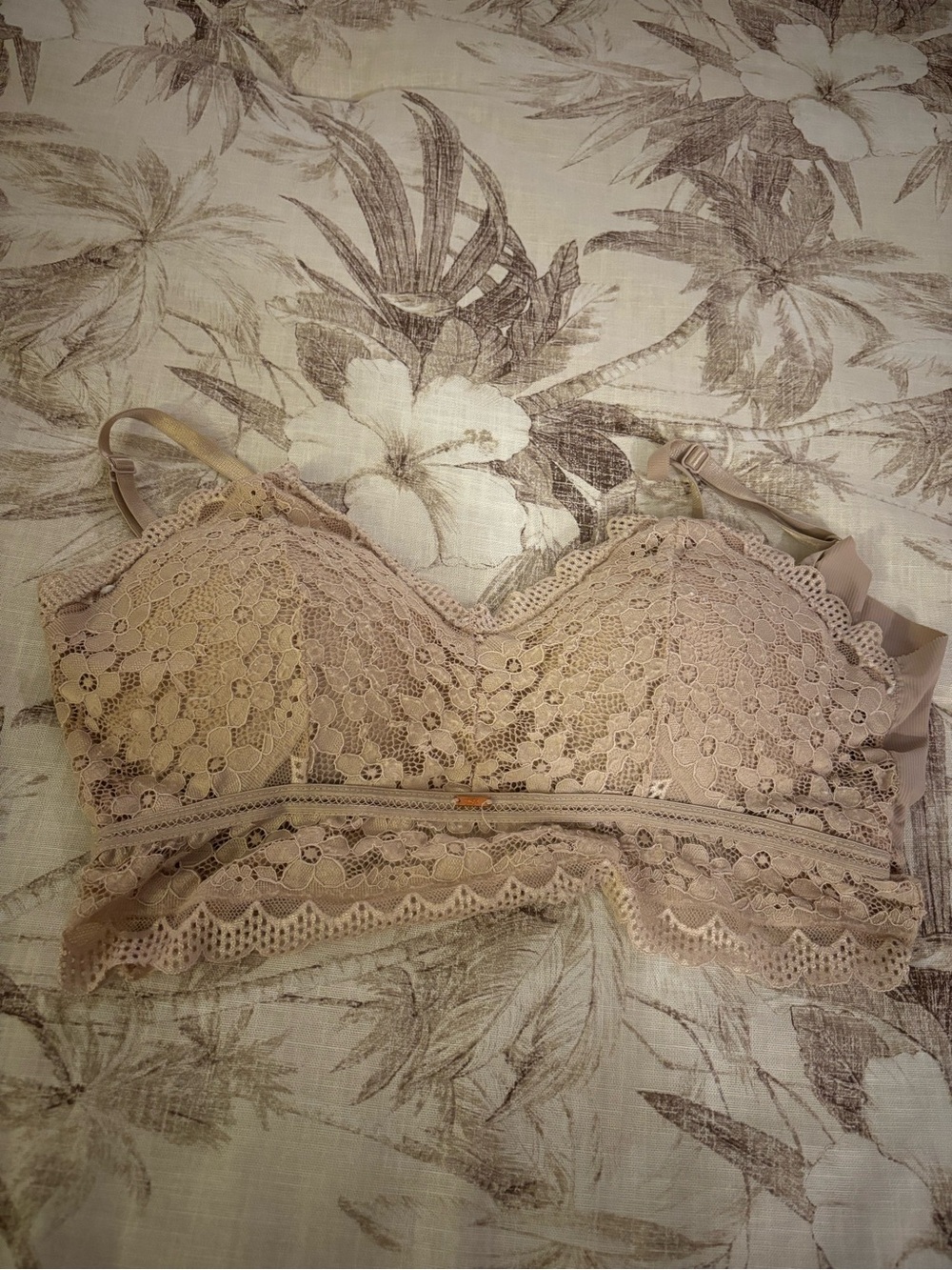 Jadyk Soft Lace Bralette in Nude - Women's Intimates